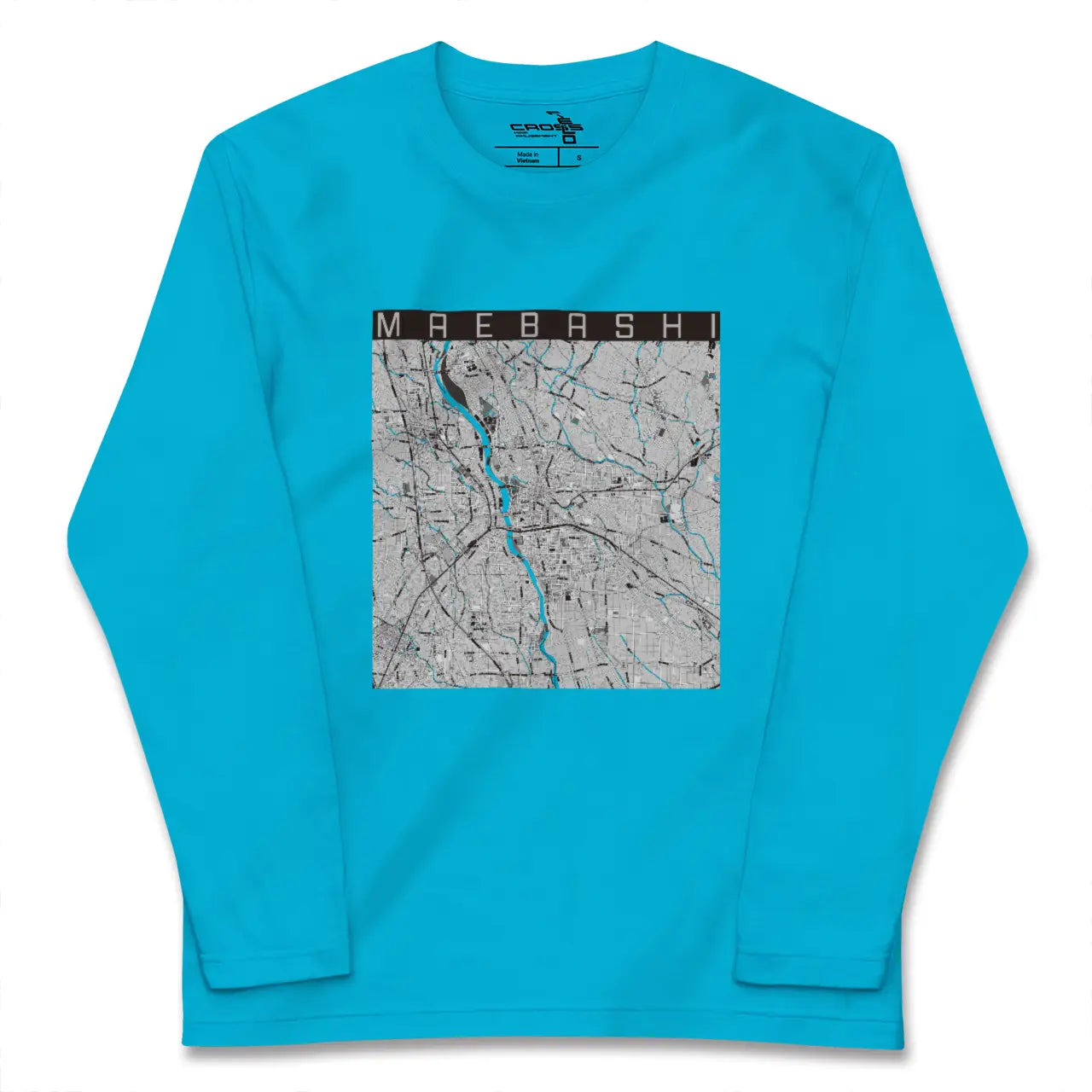 【前橋(群馬県)】地図柄ロングスリーブTシャツ