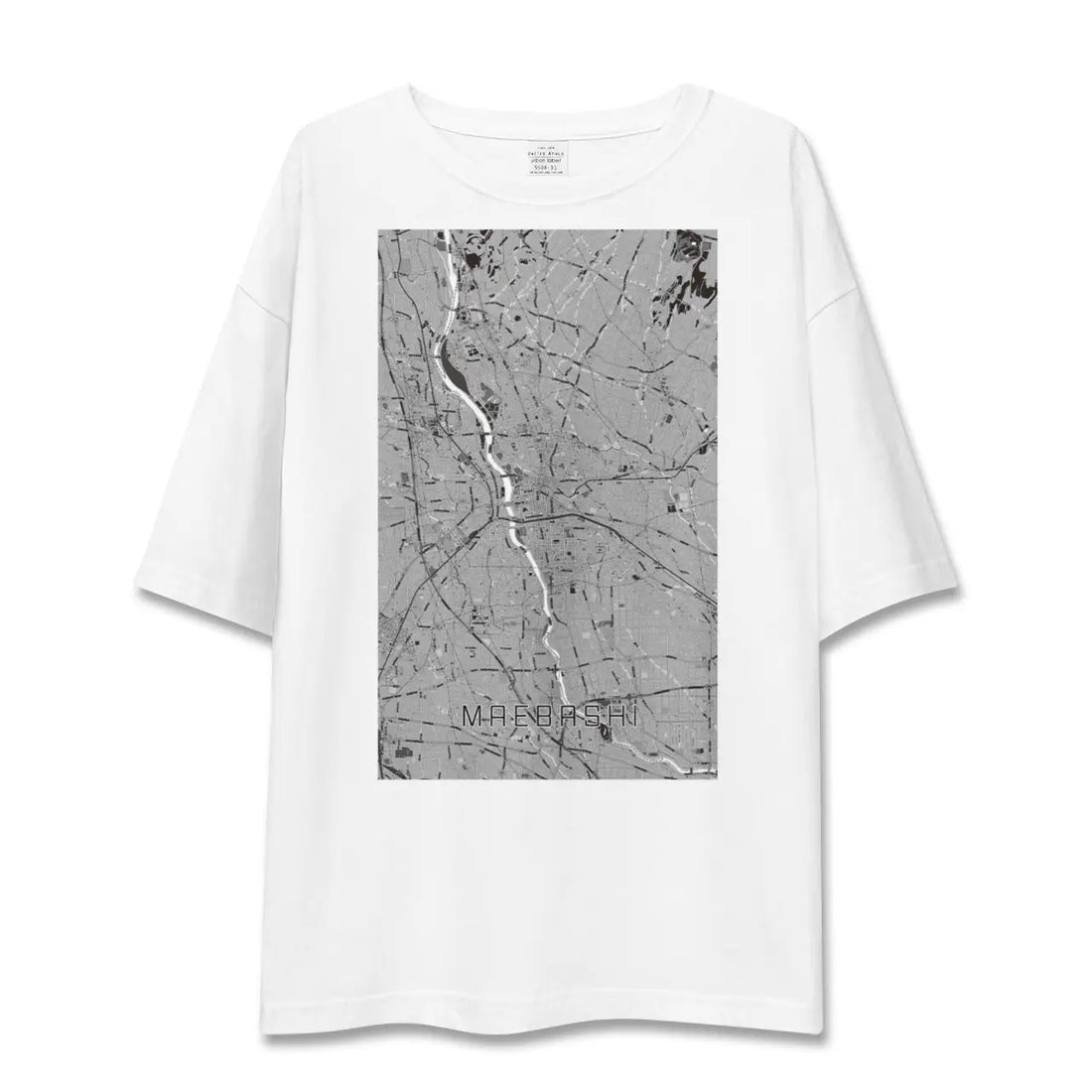 【前橋(群馬県)】地図柄ビッグシルエットTシャツ