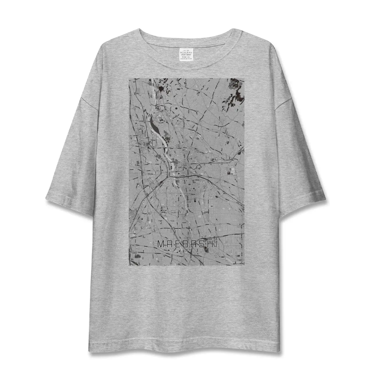 【前橋(群馬県)】地図柄ビッグシルエットTシャツ