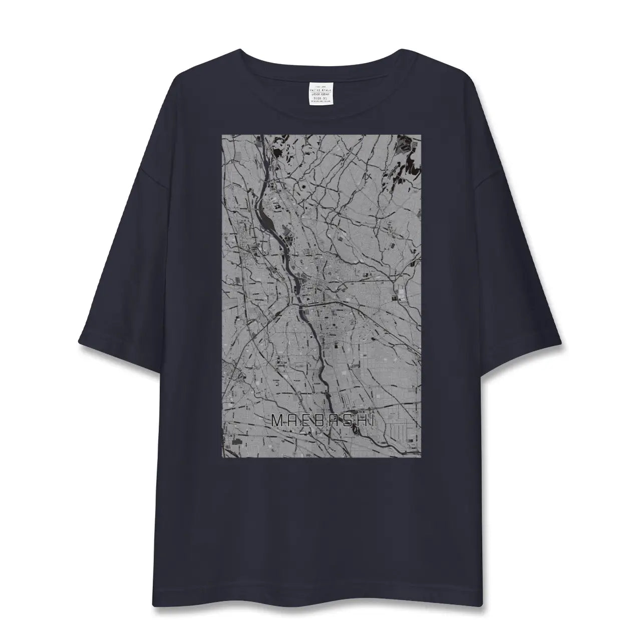 【前橋(群馬県)】地図柄ビッグシルエットTシャツ