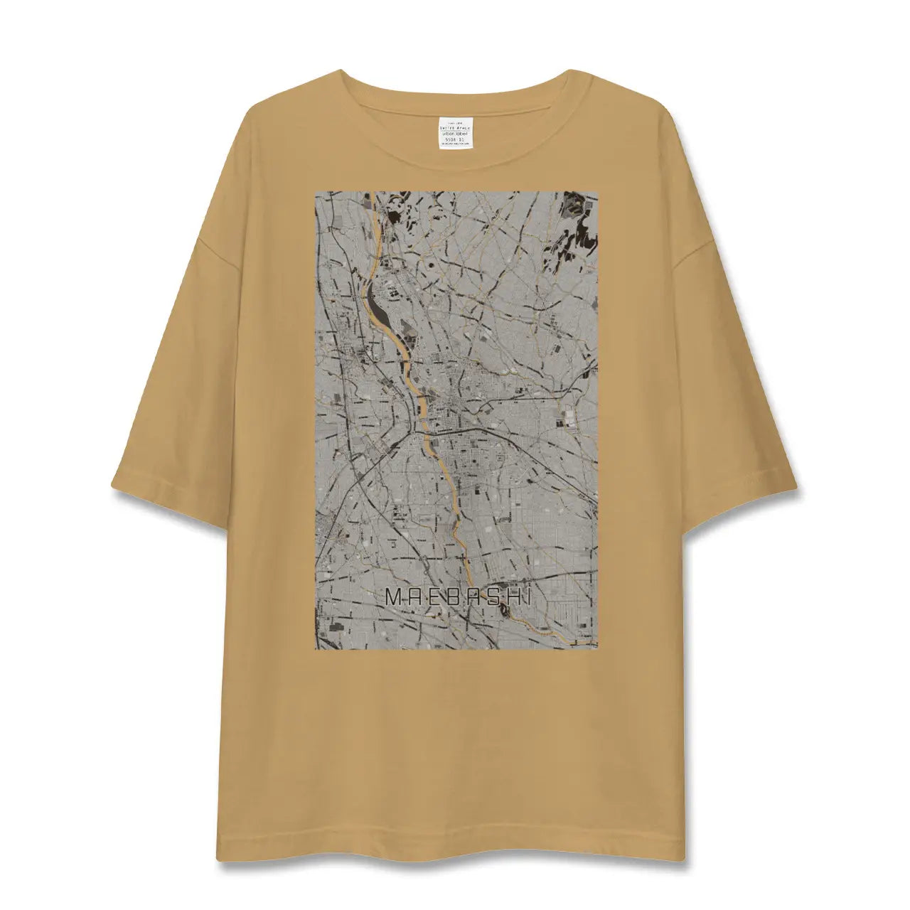 【前橋(群馬県)】地図柄ビッグシルエットTシャツ