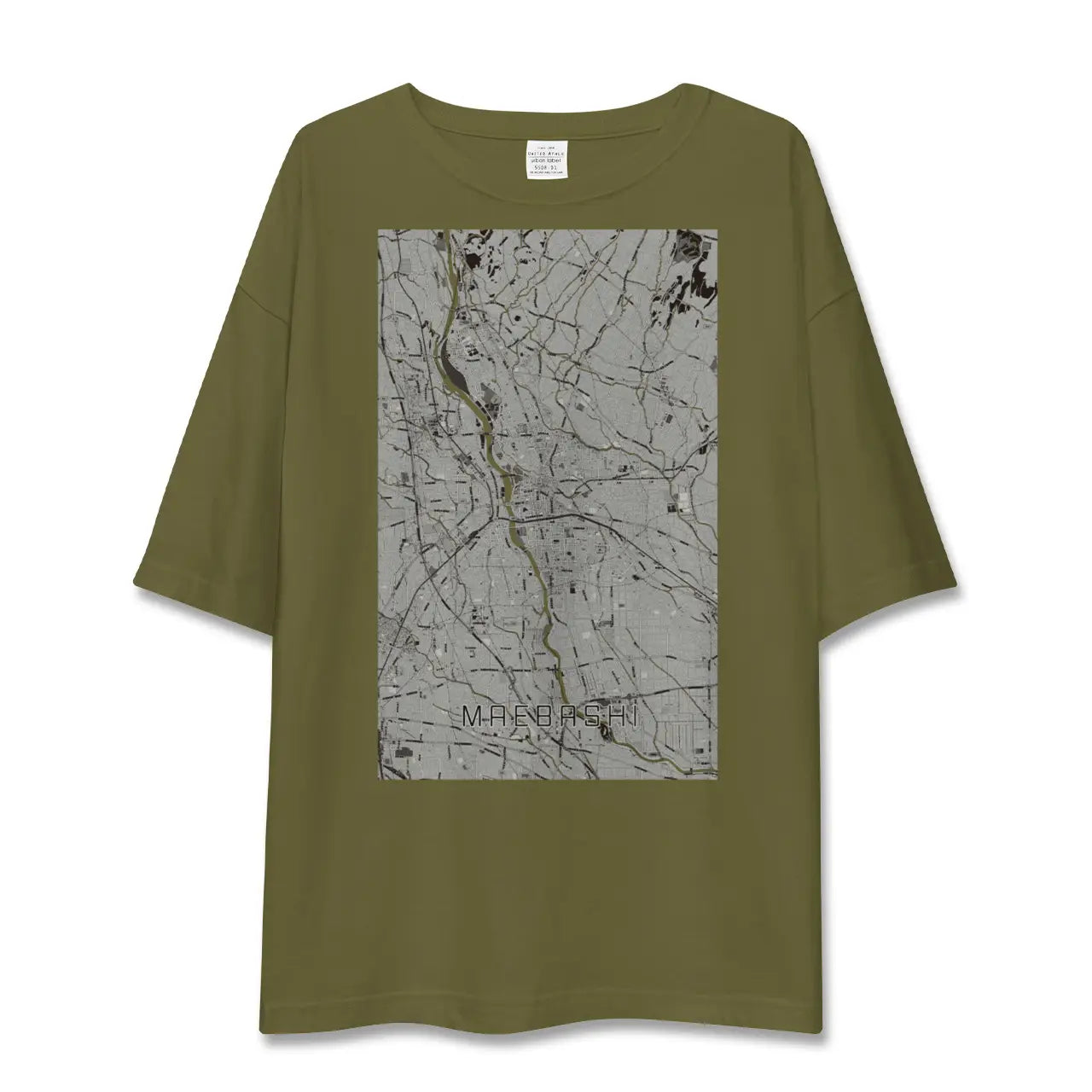 【前橋(群馬県)】地図柄ビッグシルエットTシャツ