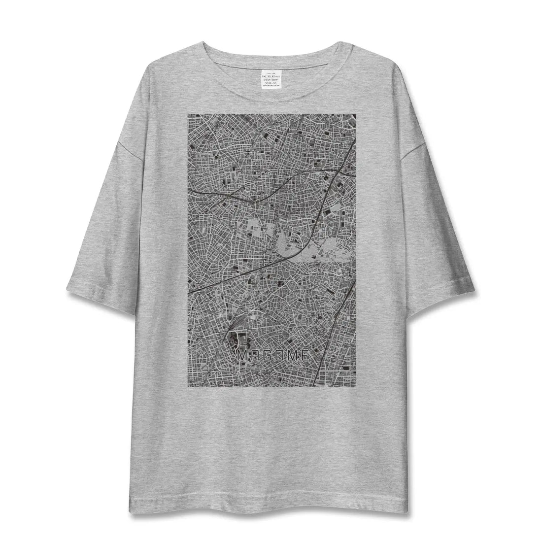 【馬込(東京都)】地図柄ビッグシルエットTシャツ