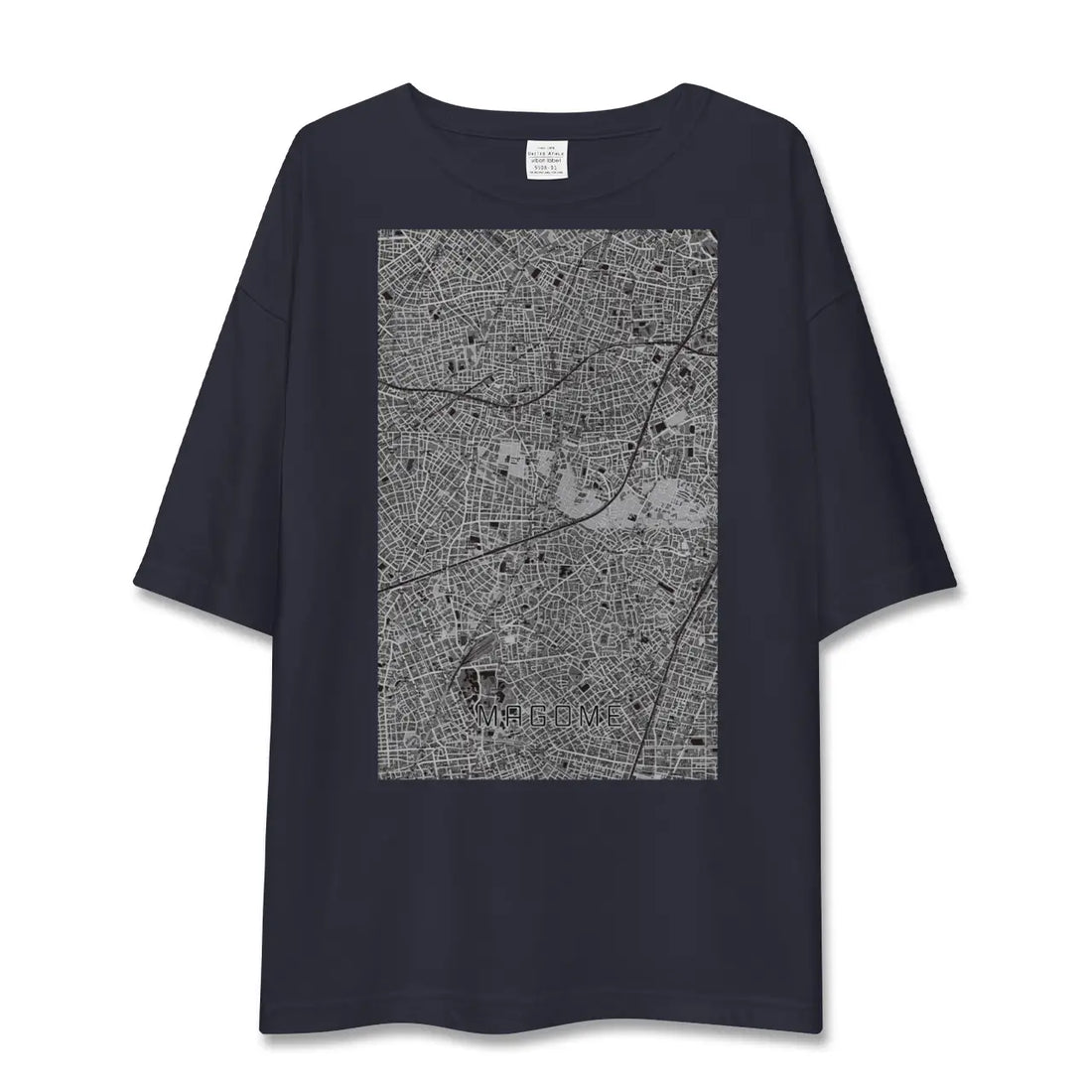 【馬込(東京都)】地図柄ビッグシルエットTシャツ