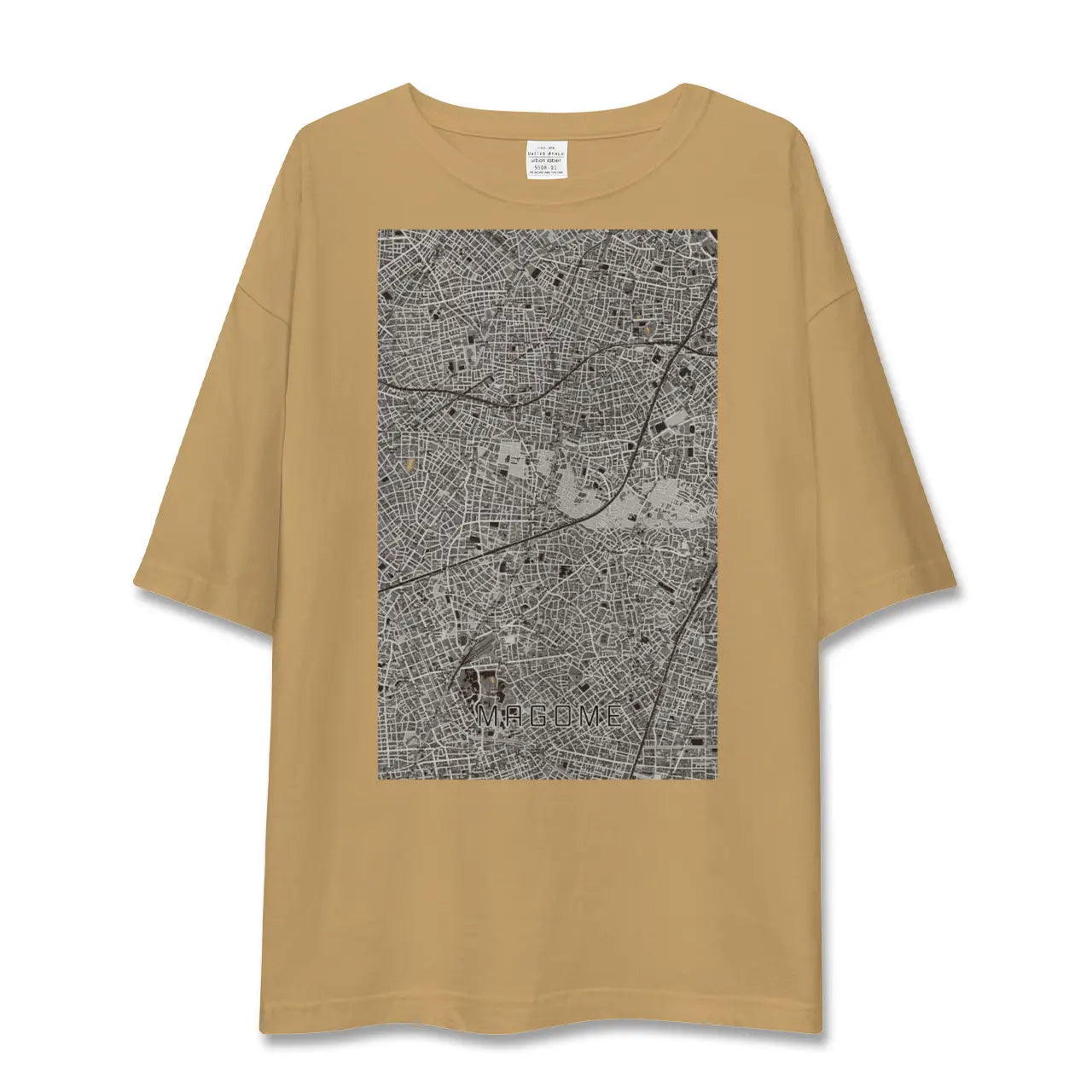 【馬込(東京都)】地図柄ビッグシルエットTシャツ