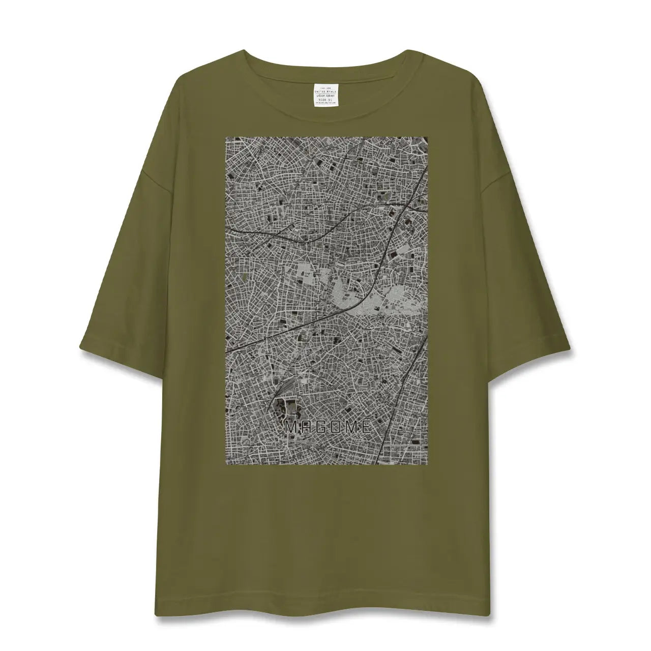 【馬込(東京都)】地図柄ビッグシルエットTシャツ