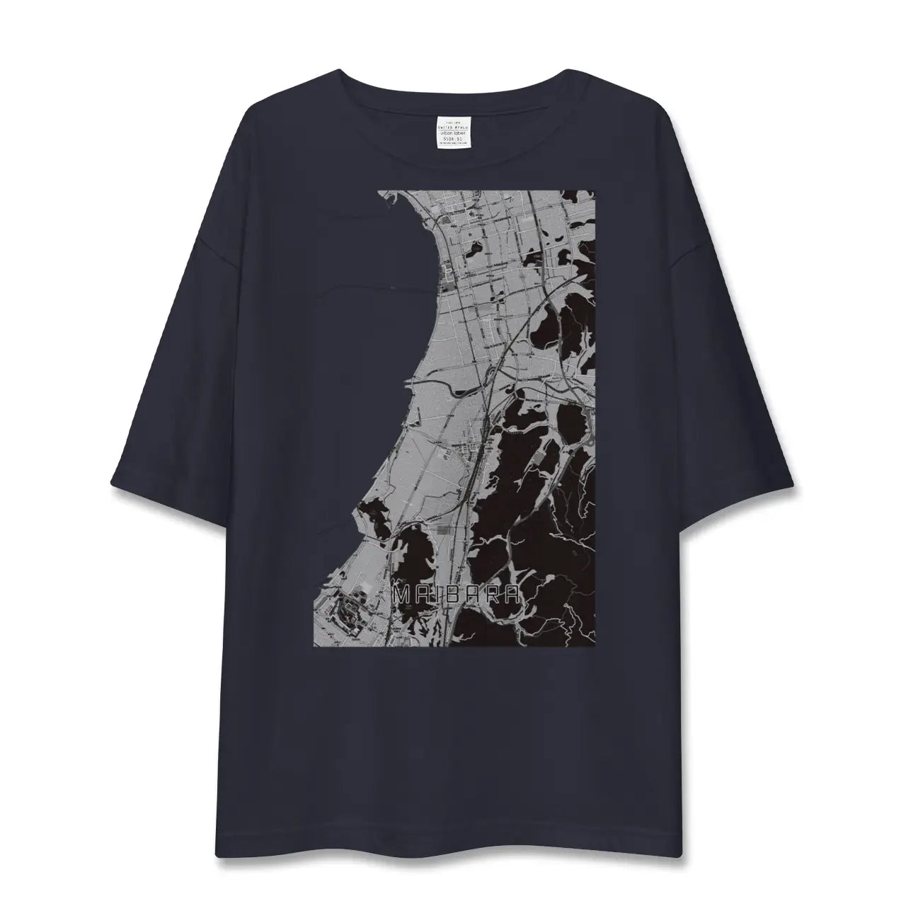【米原(滋賀県)】地図柄ビッグシルエットTシャツ