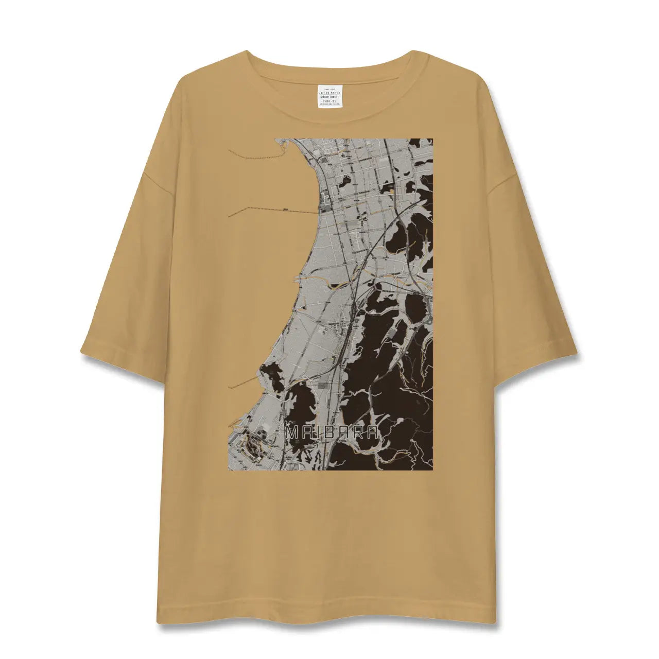【米原(滋賀県)】地図柄ビッグシルエットTシャツ