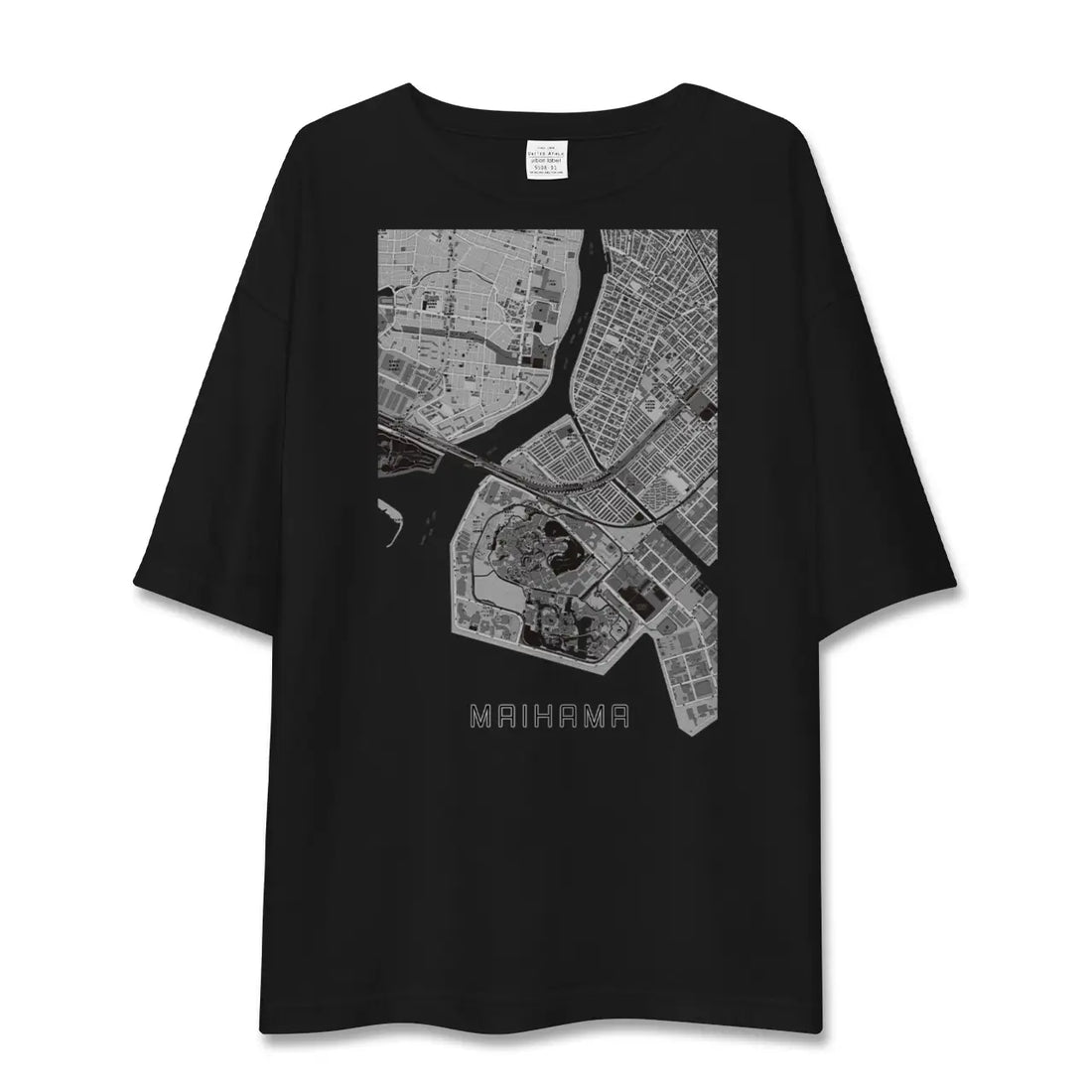 【舞浜(千葉県)】地図柄ビッグシルエットTシャツ