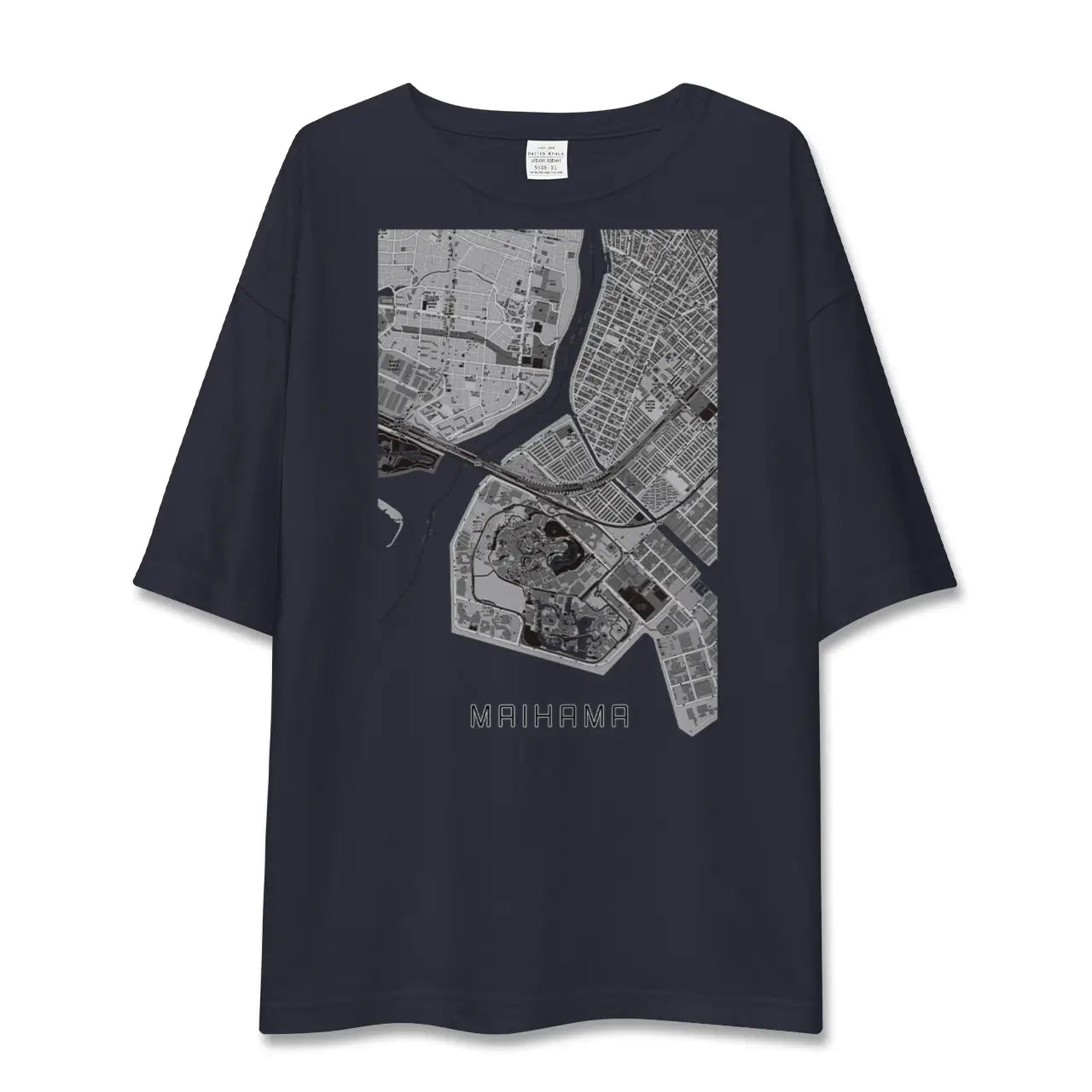 【舞浜(千葉県)】地図柄ビッグシルエットTシャツ