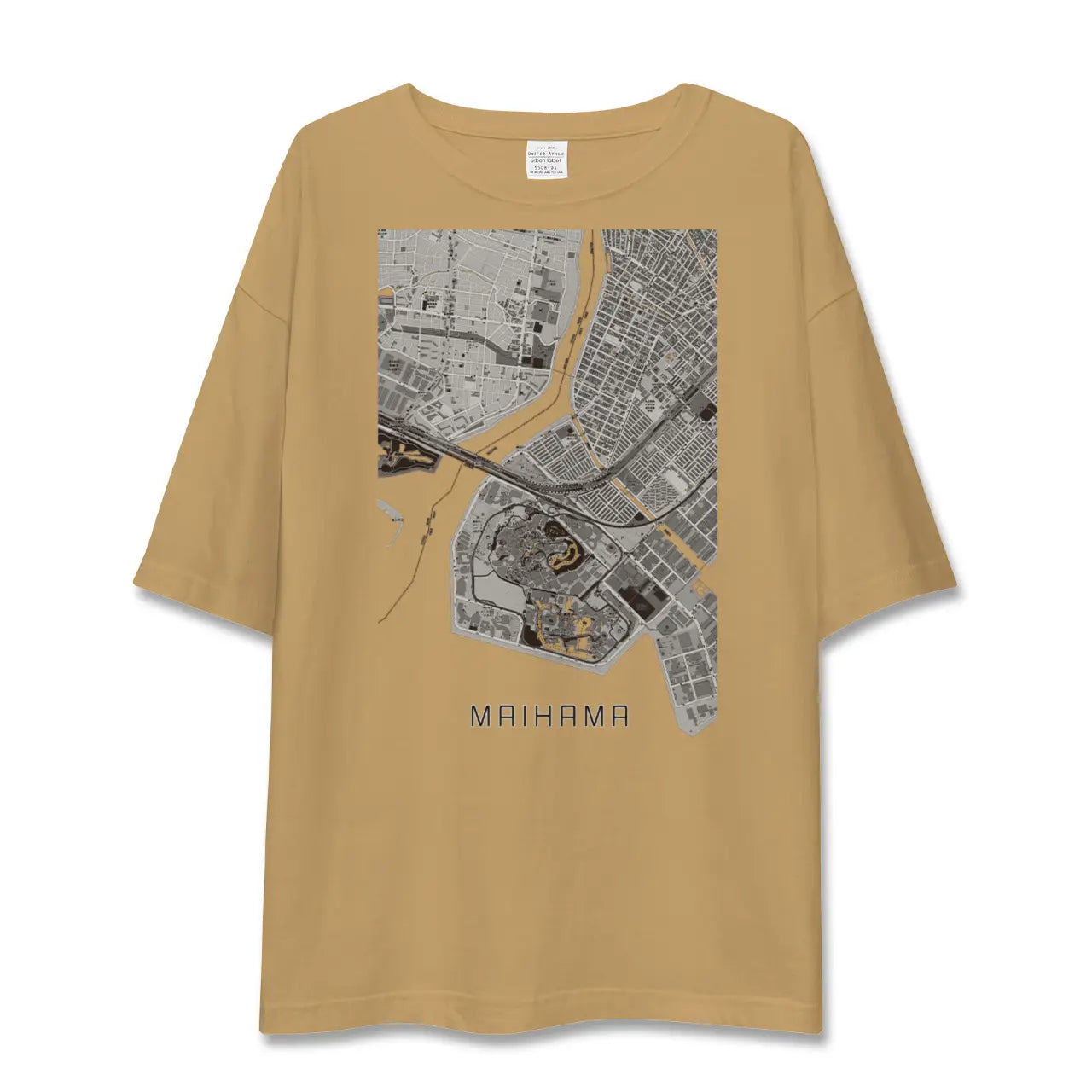 【舞浜(千葉県)】地図柄ビッグシルエットTシャツ