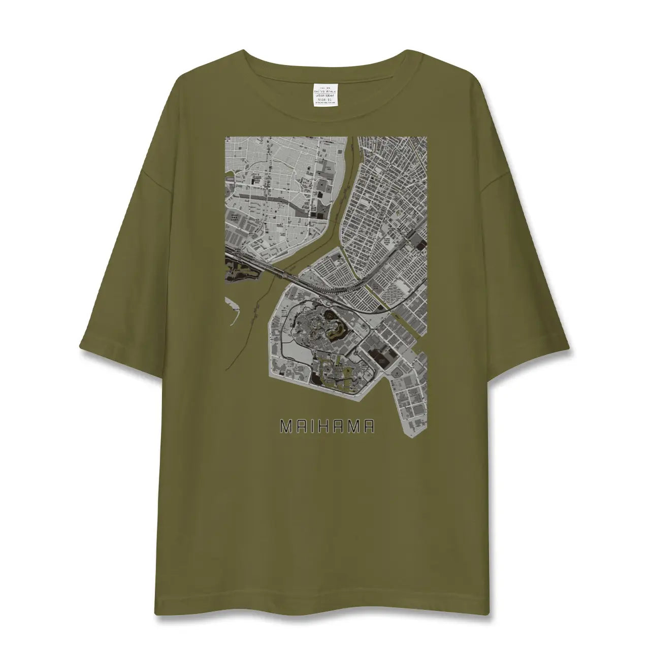 【舞浜(千葉県)】地図柄ビッグシルエットTシャツ