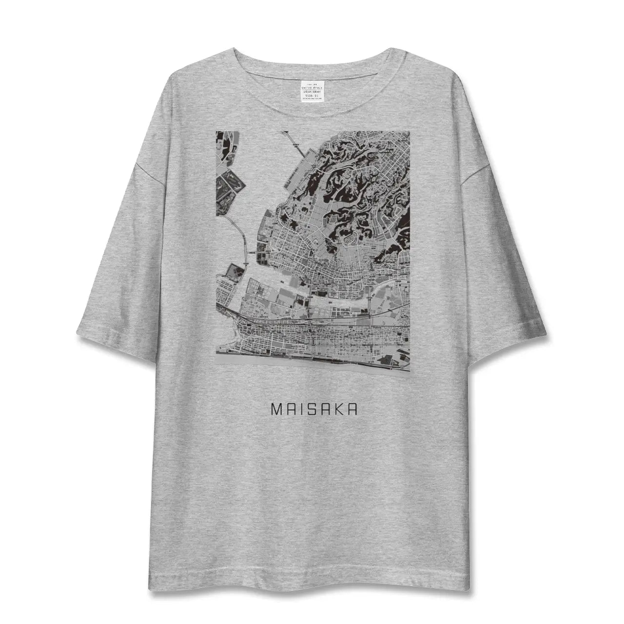 【舞阪(静岡県)】地図柄ビッグシルエットTシャツ