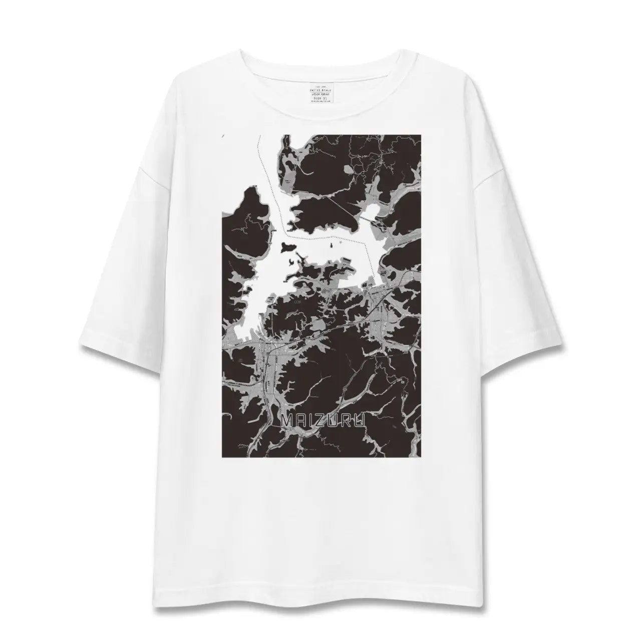 【舞鶴(京都府)】地図柄ビッグシルエットTシャツ