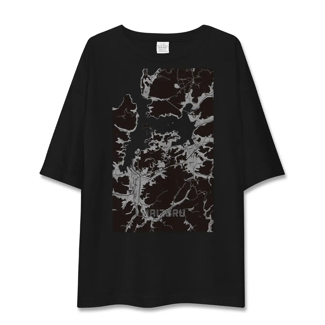 【舞鶴(京都府)】地図柄ビッグシルエットTシャツ