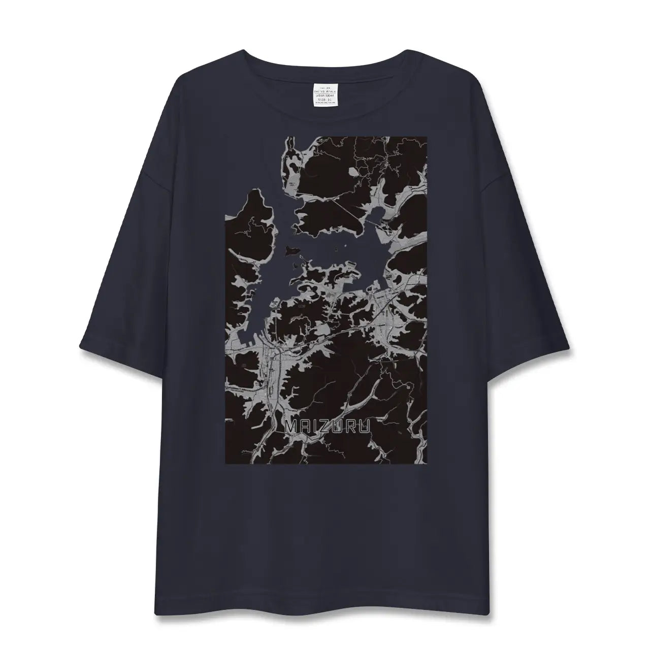 【舞鶴(京都府)】地図柄ビッグシルエットTシャツ