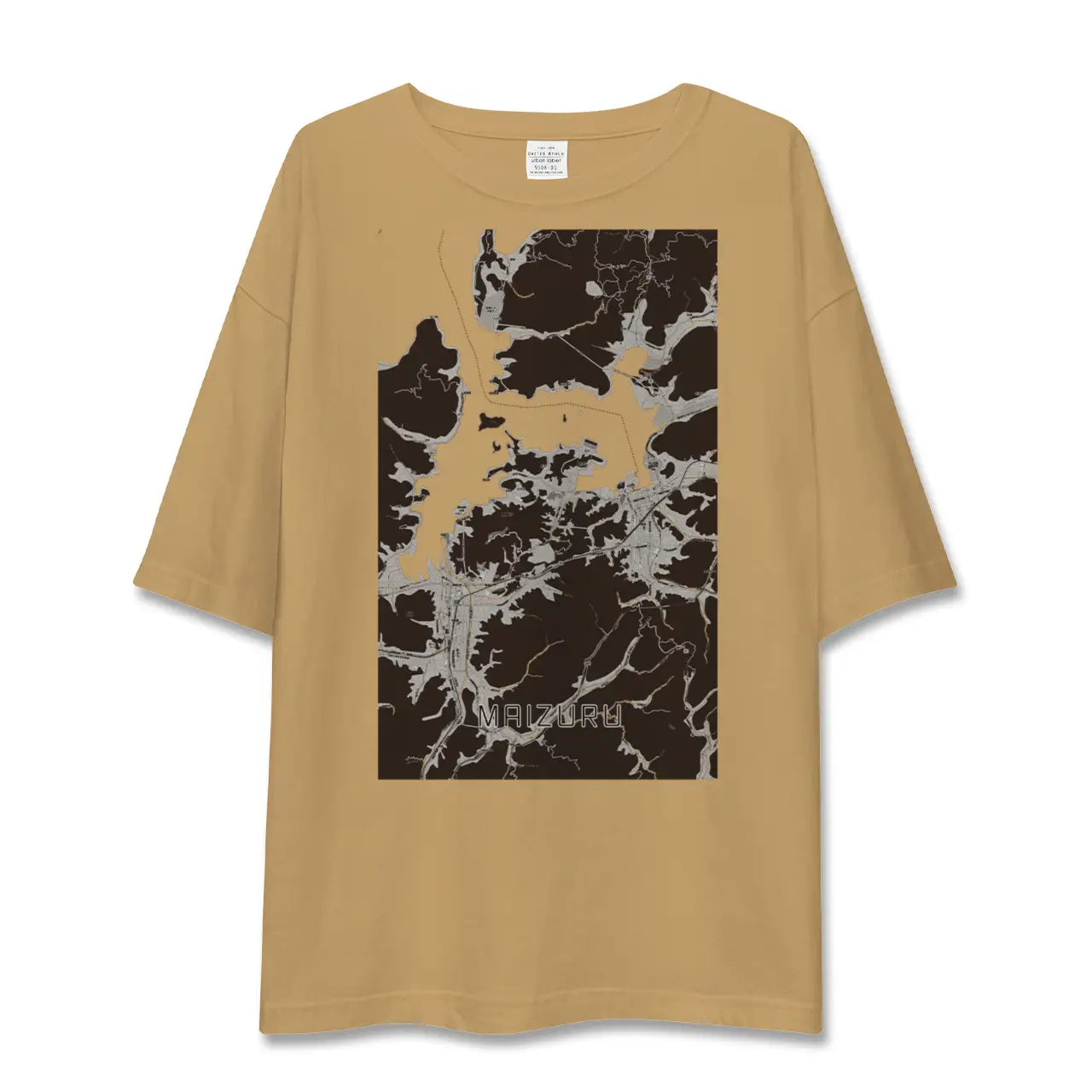 【舞鶴(京都府)】地図柄ビッグシルエットTシャツ