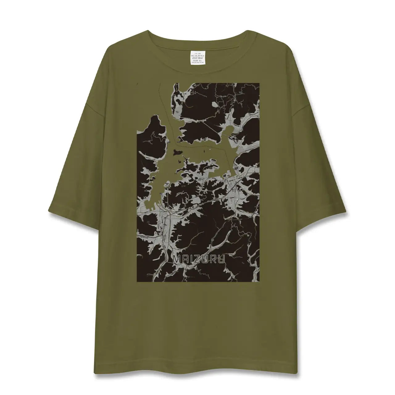 【舞鶴(京都府)】地図柄ビッグシルエットTシャツ