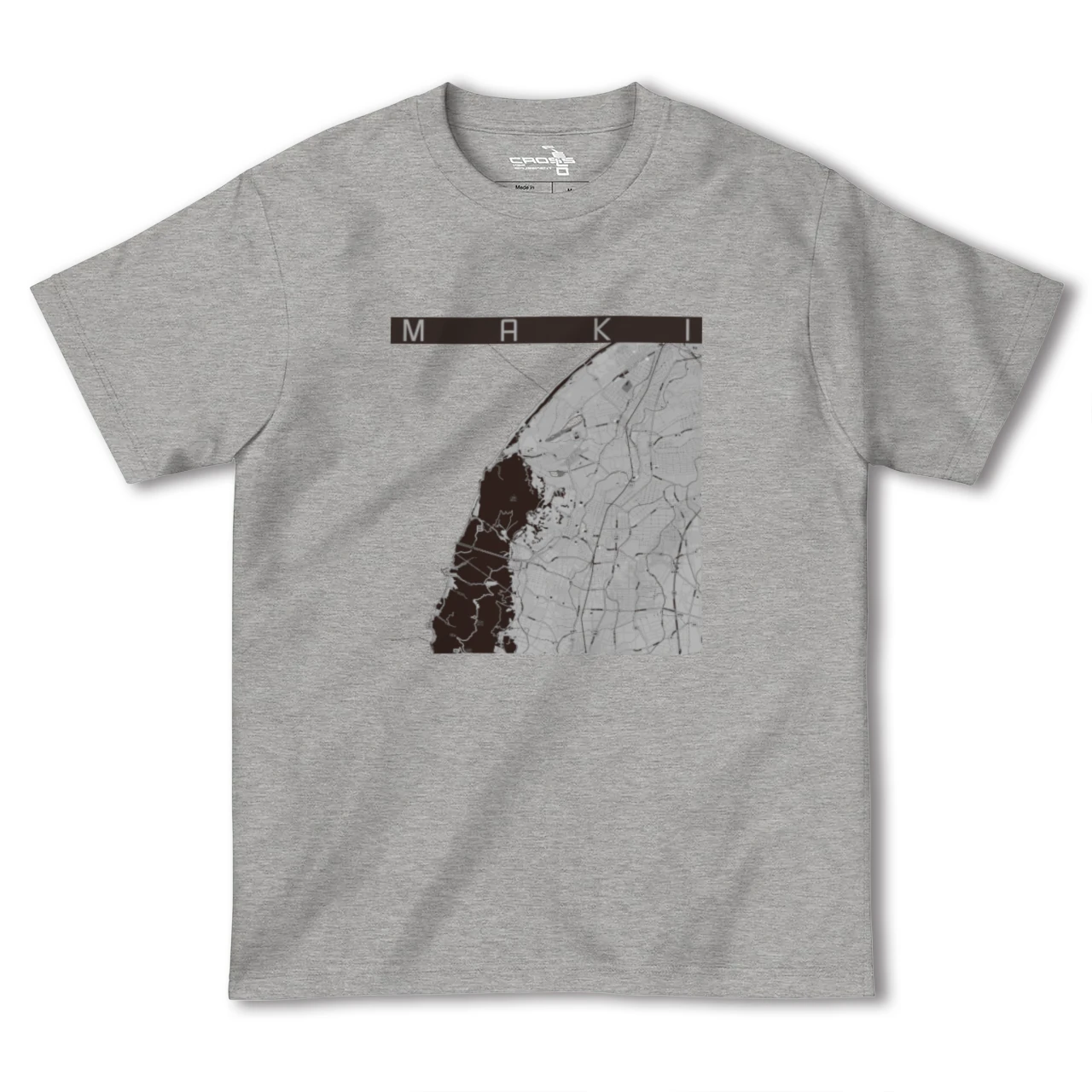 【巻(新潟県)】地図柄ヘビーウェイトTシャツ