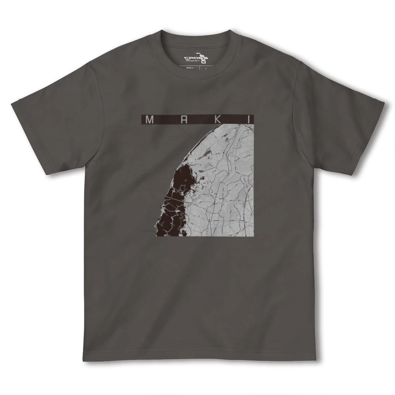 【巻(新潟県)】地図柄ヘビーウェイトTシャツ