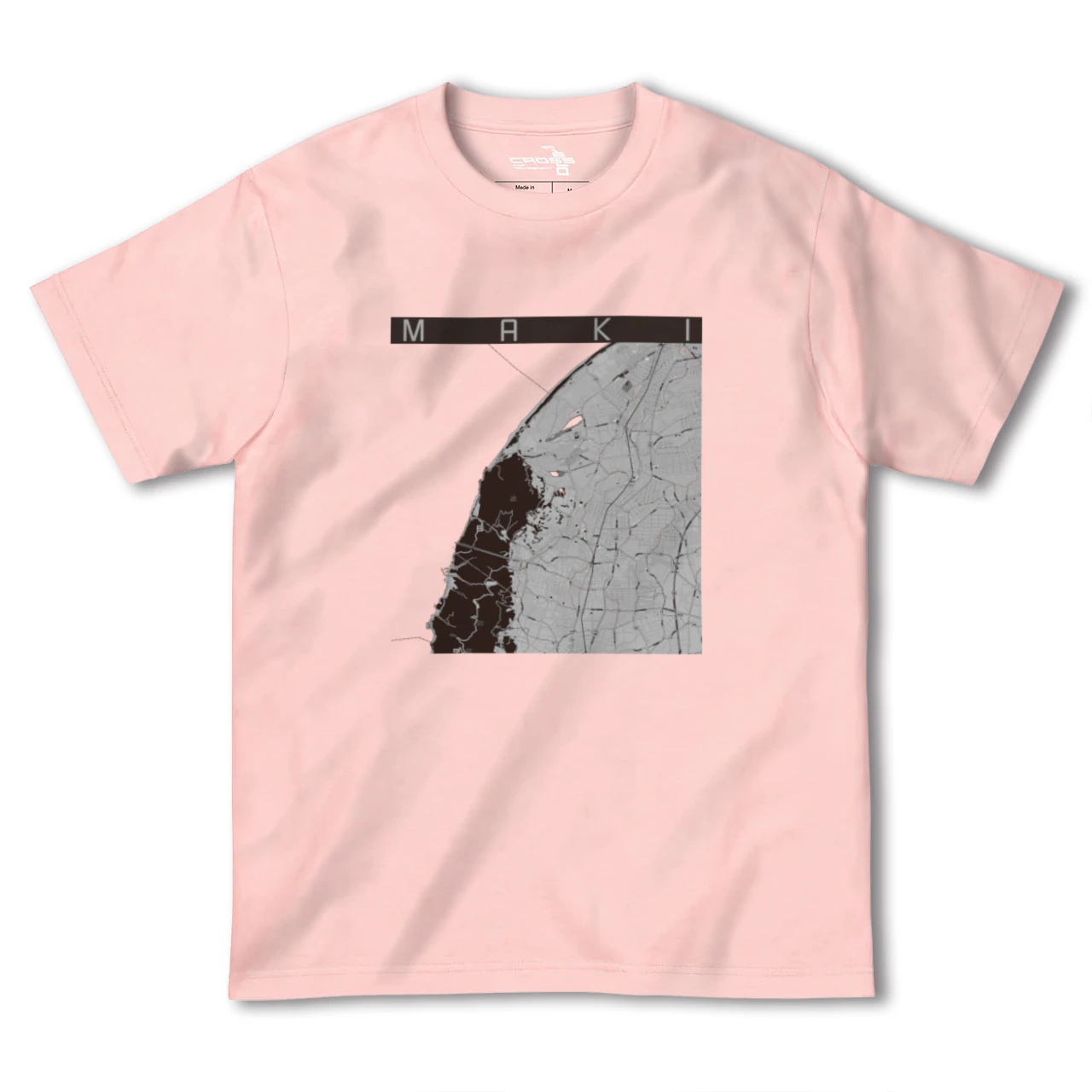 【巻(新潟県)】地図柄ヘビーウェイトTシャツ