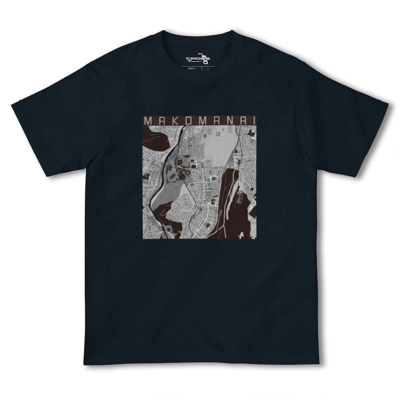 【真駒内(北海道)】地図柄ヘビーウェイトTシャツ