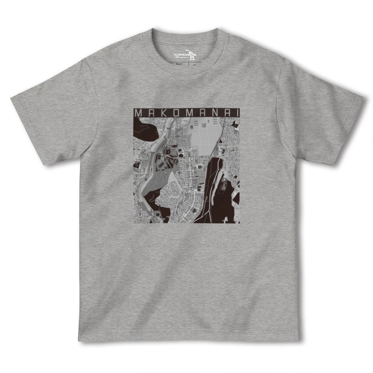 【真駒内(北海道)】地図柄ヘビーウェイトTシャツ