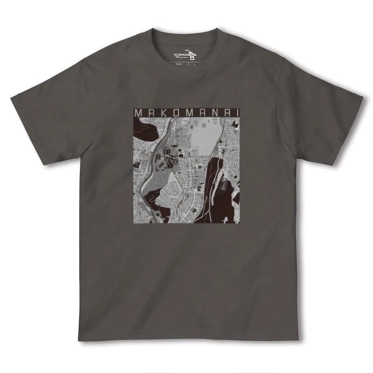 【真駒内(北海道)】地図柄ヘビーウェイトTシャツ