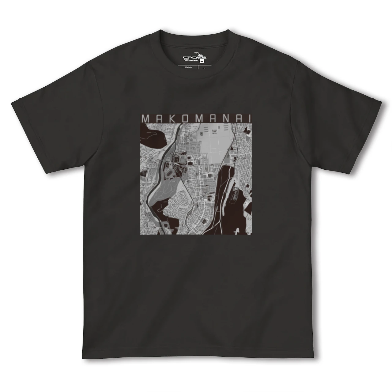 【真駒内(北海道)】地図柄ヘビーウェイトTシャツ