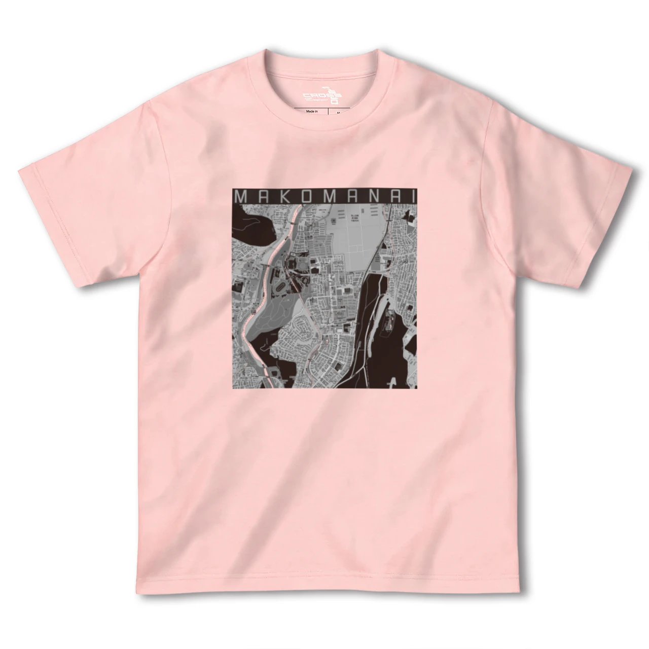 【真駒内(北海道)】地図柄ヘビーウェイトTシャツ