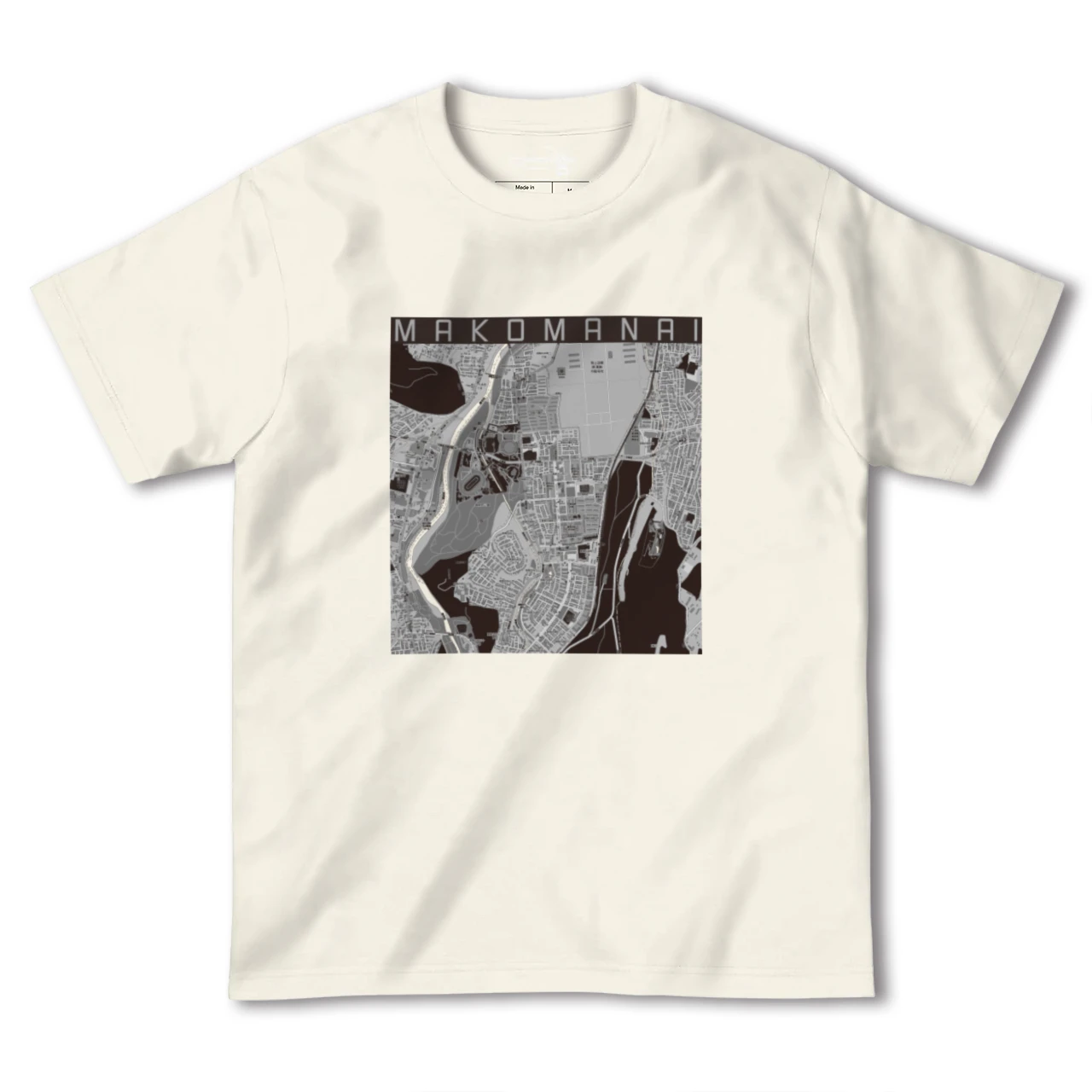 【真駒内(北海道)】地図柄ヘビーウェイトTシャツ