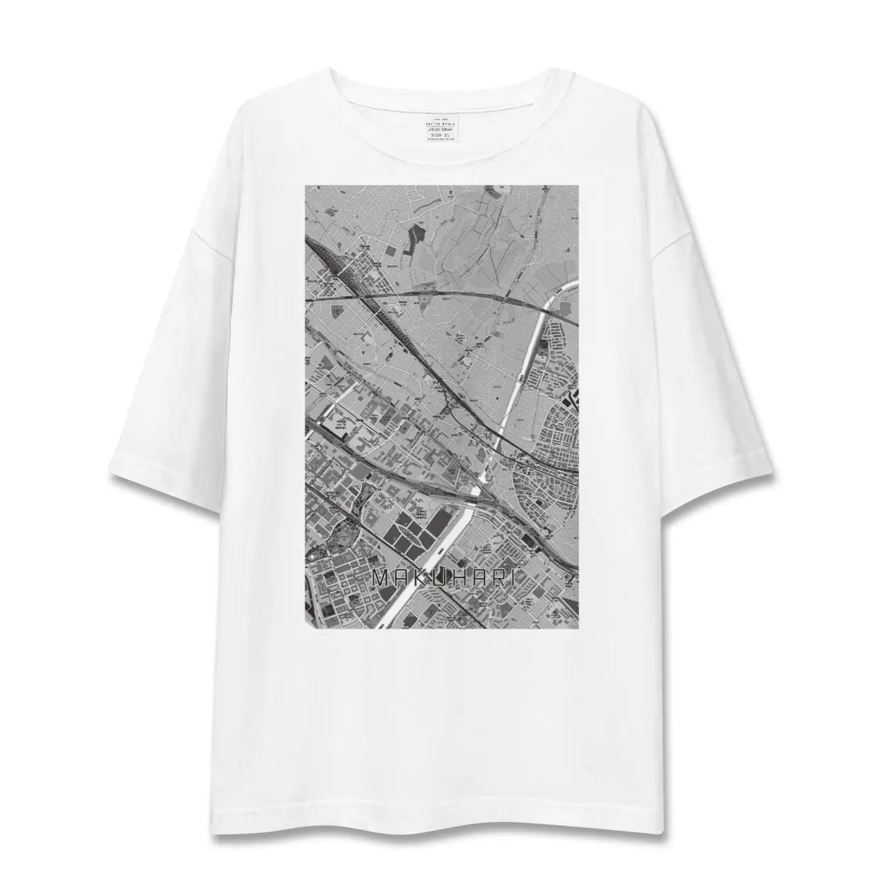 【幕張(千葉県)】地図柄ビッグシルエットTシャツ