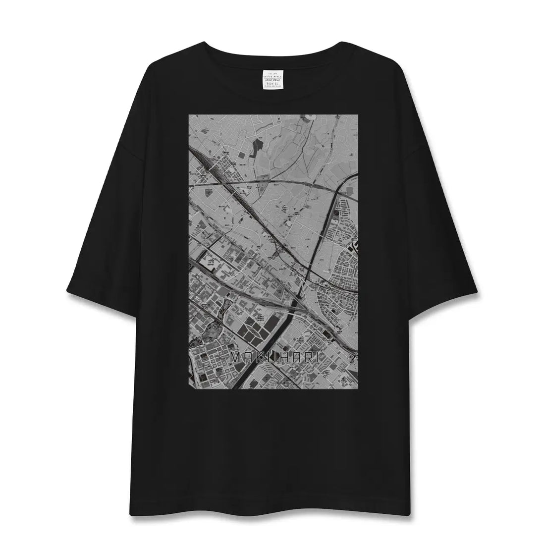 【幕張(千葉県)】地図柄ビッグシルエットTシャツ