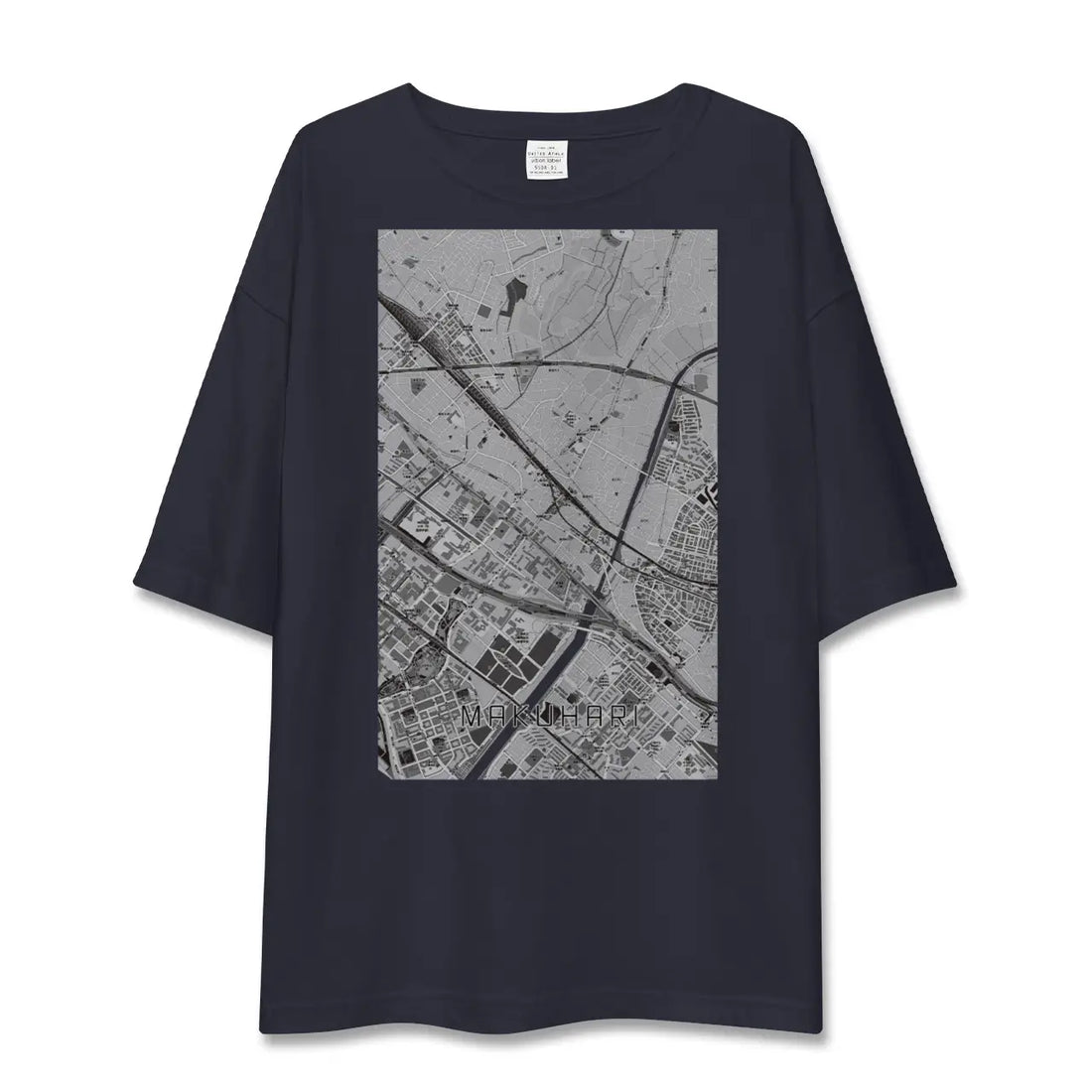 【幕張(千葉県)】地図柄ビッグシルエットTシャツ