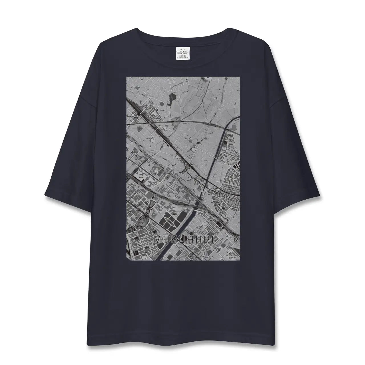 【幕張(千葉県)】地図柄ビッグシルエットTシャツ