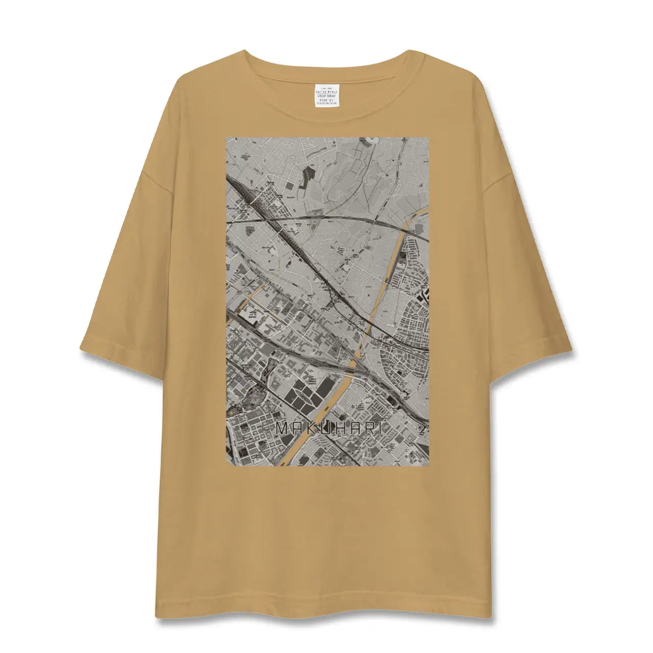 【幕張(千葉県)】地図柄ビッグシルエットTシャツ