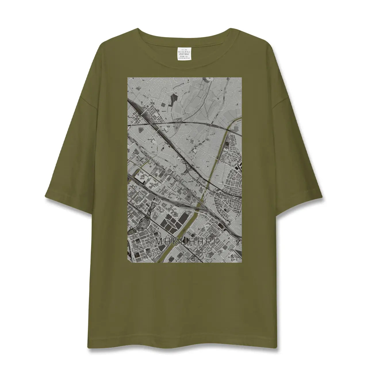 【幕張(千葉県)】地図柄ビッグシルエットTシャツ