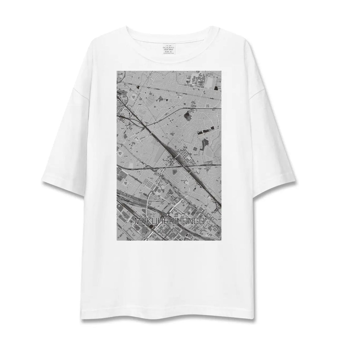 【幕張本郷(千葉県)】地図柄ビッグシルエットTシャツ