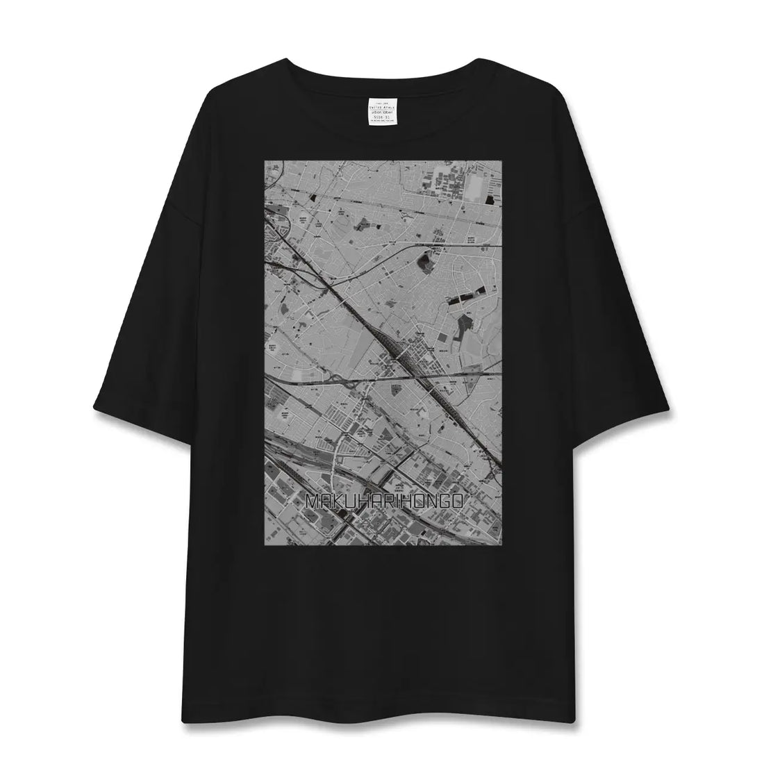 【幕張本郷(千葉県)】地図柄ビッグシルエットTシャツ