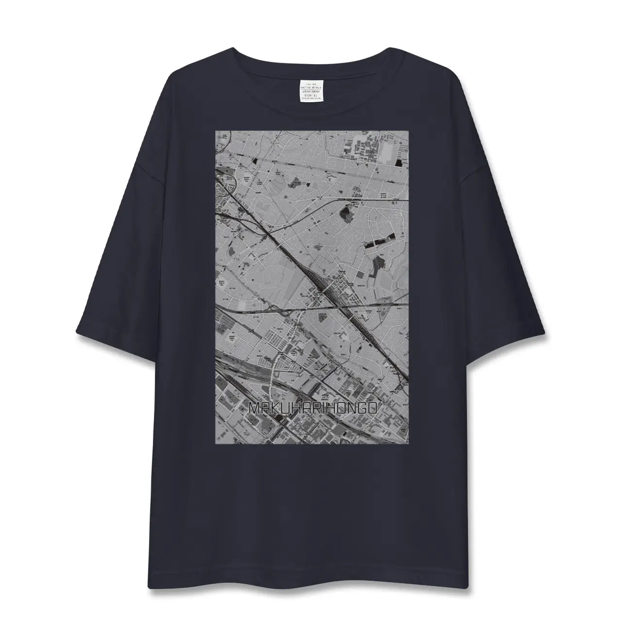 【幕張本郷(千葉県)】地図柄ビッグシルエットTシャツ