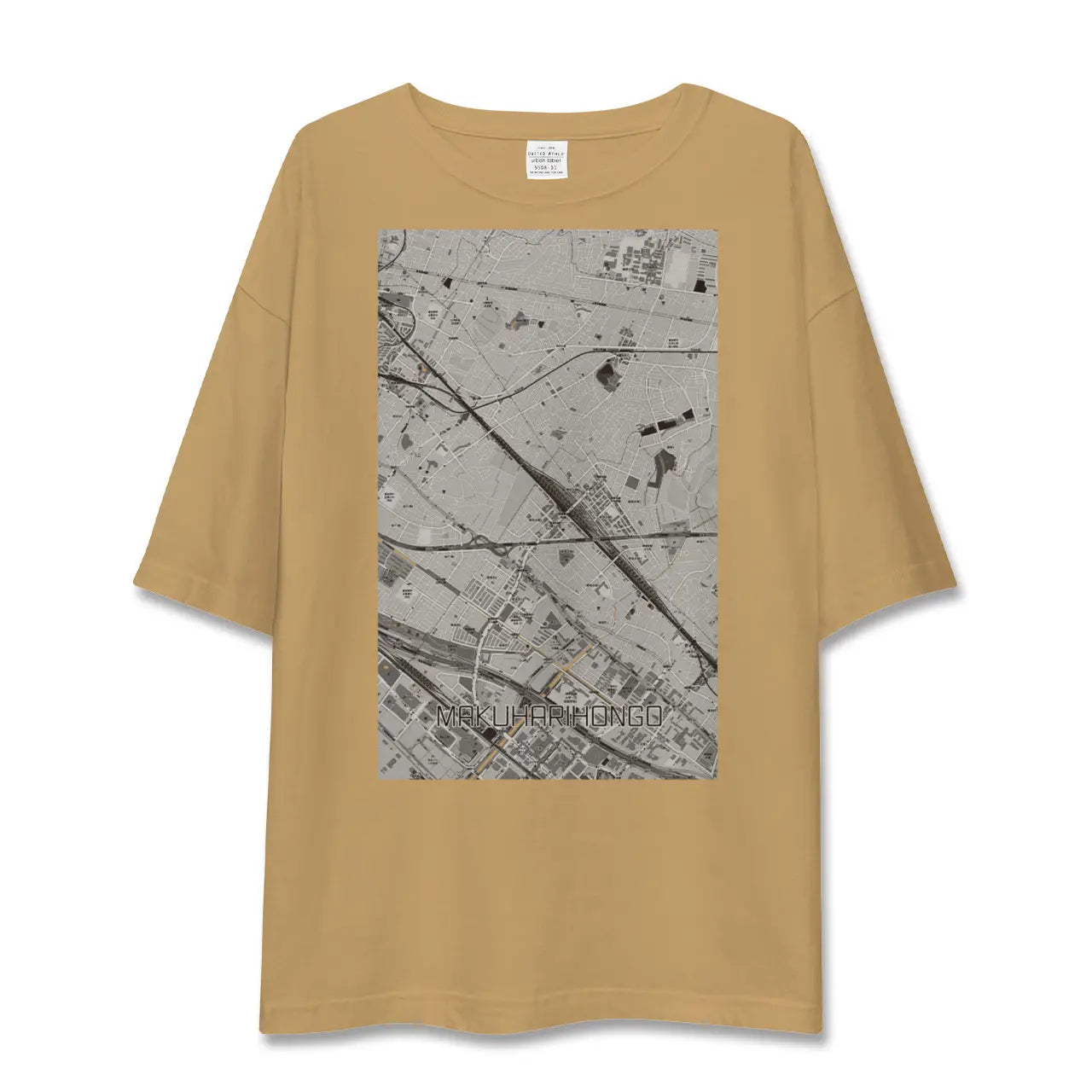 【幕張本郷(千葉県)】地図柄ビッグシルエットTシャツ