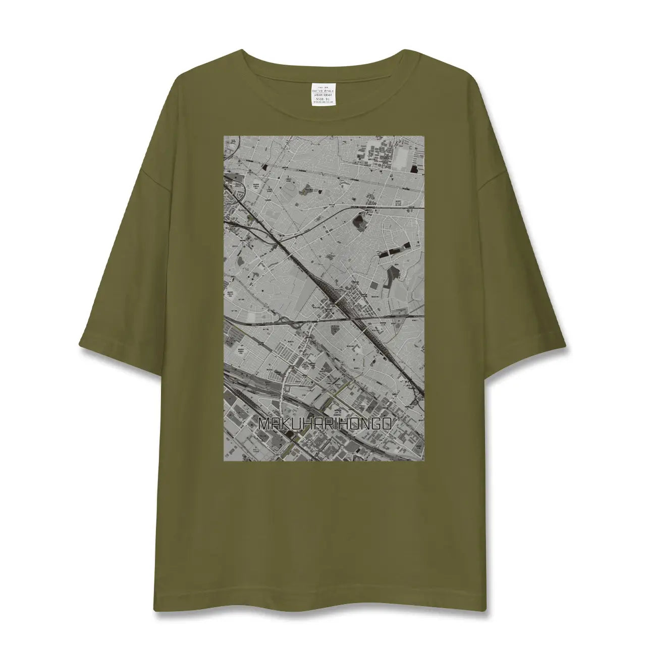 【幕張本郷(千葉県)】地図柄ビッグシルエットTシャツ