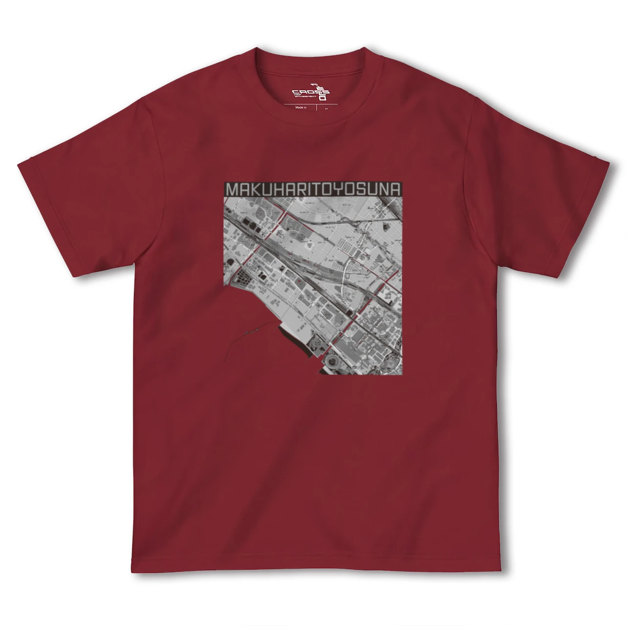 【幕張豊砂(千葉県)】地図柄ヘビーウェイトTシャツ