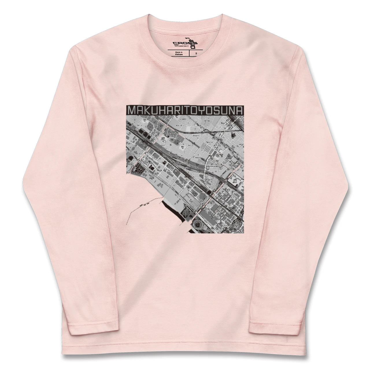【幕張豊砂(千葉県)】地図柄ロングスリーブTシャツ