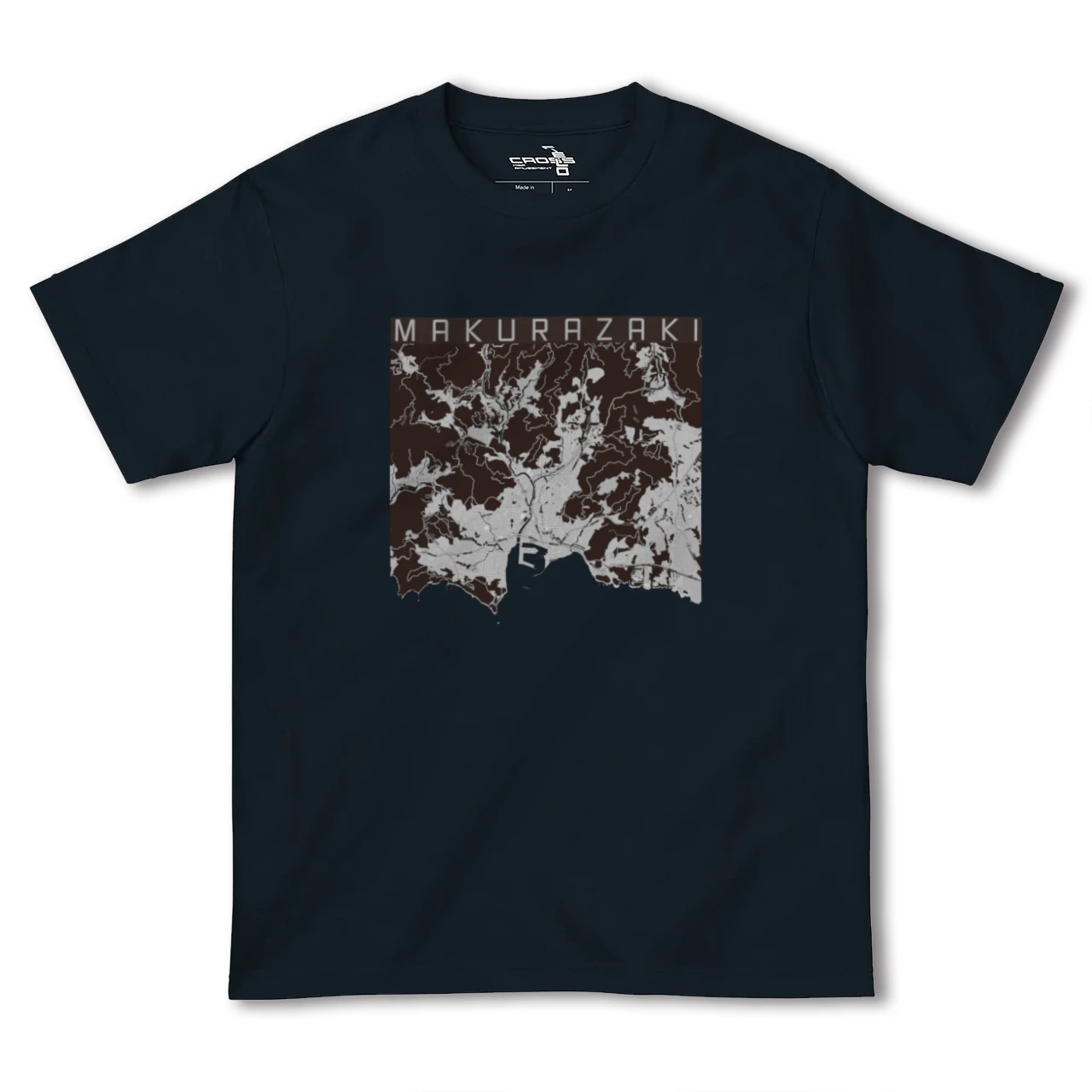 【枕崎(鹿児島県)】地図柄ヘビーウェイトTシャツ