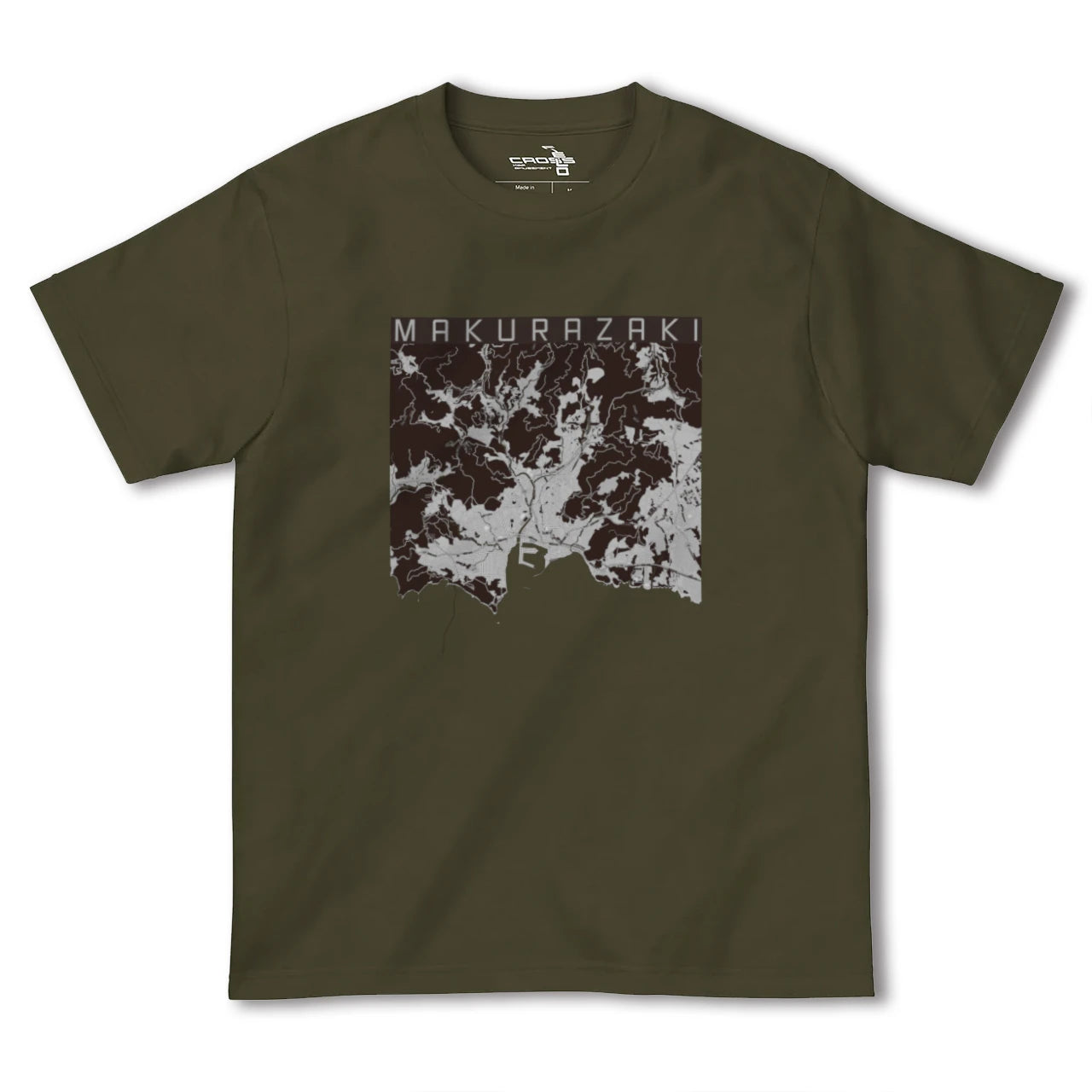 【枕崎(鹿児島県)】地図柄ヘビーウェイトTシャツ