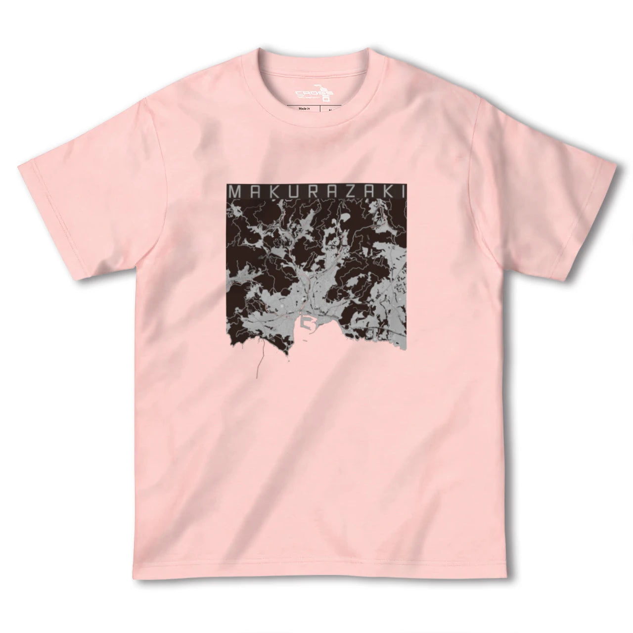【枕崎(鹿児島県)】地図柄ヘビーウェイトTシャツ