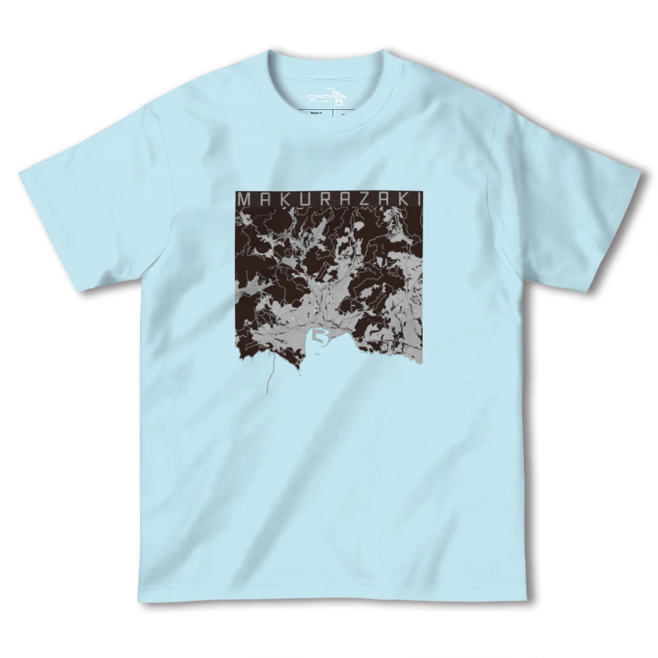 【枕崎(鹿児島県)】地図柄ヘビーウェイトTシャツ