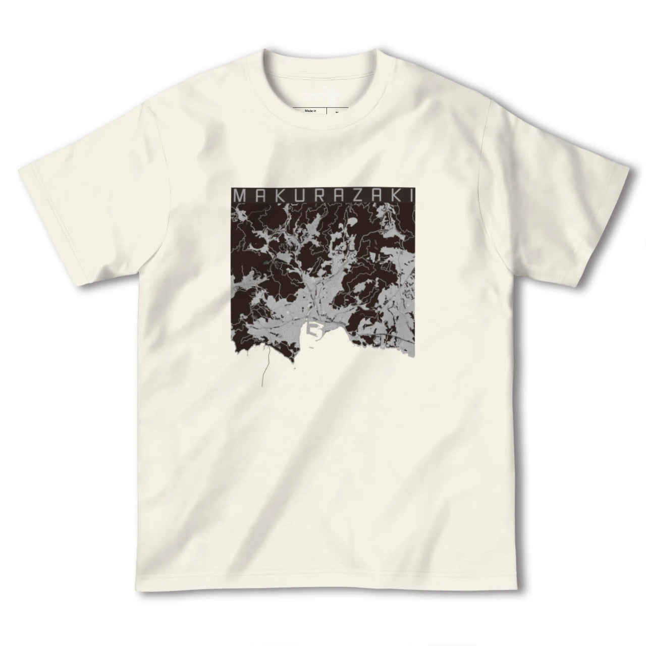 【枕崎(鹿児島県)】地図柄ヘビーウェイトTシャツ