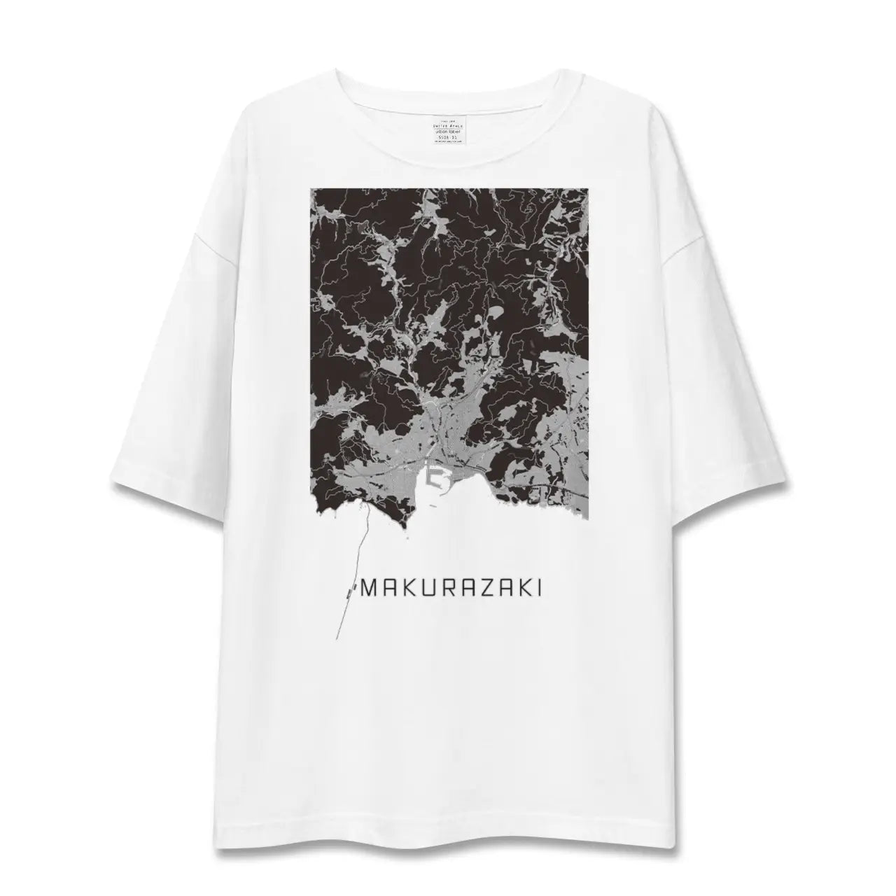 【枕崎(鹿児島県)】地図柄ビッグシルエットTシャツ